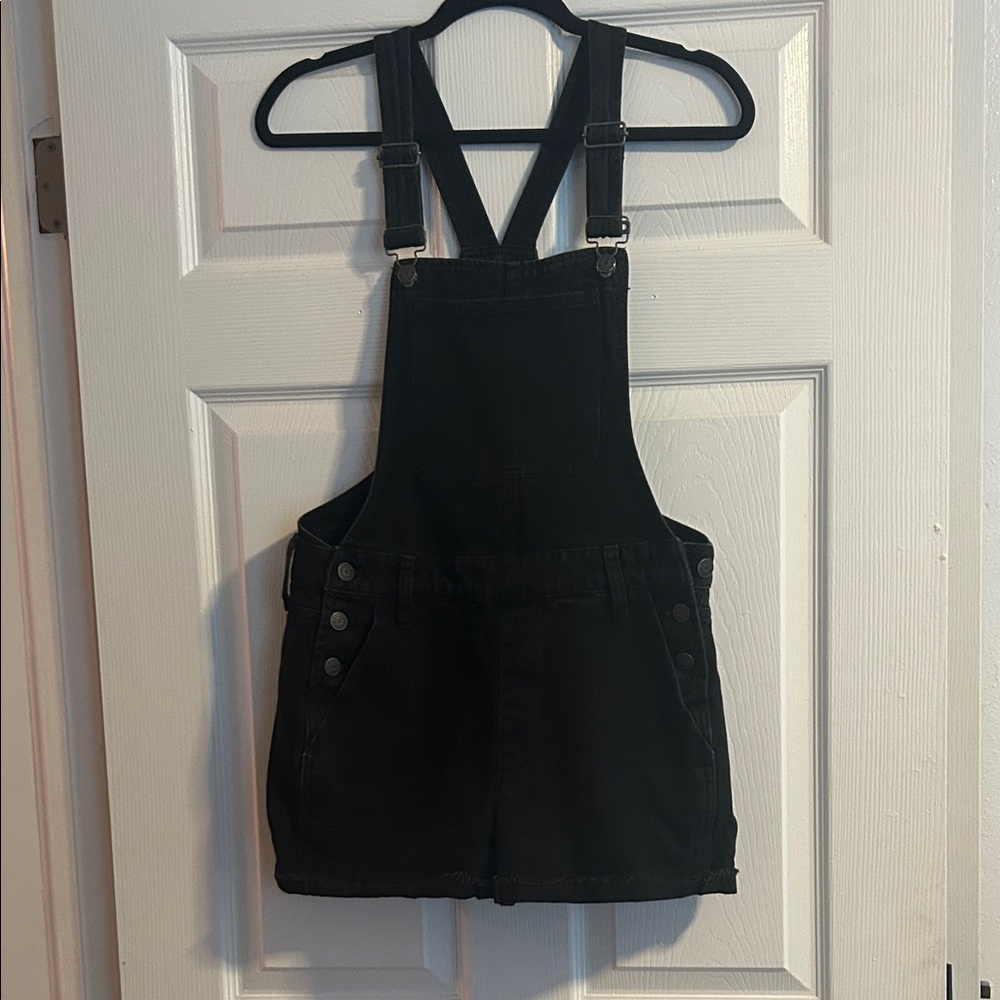 Madewell Black Denim Overalls
